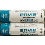 Envie 2100mAh AA Ni-MH Rechargeable battery -2pcs(Loose Pack