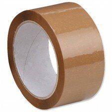 3pcs Brown/Tan Color BOPP Packing Tape Width=2.0 inch Length=50mtrs